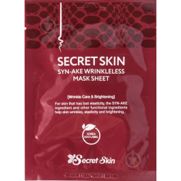   Secret Skin Маска для лица с пептидом змеиного яда  Syn-Ake Wrinkless Mask Sheet 20 г (8809534251481)