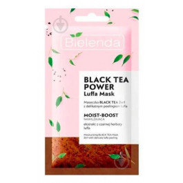   Bielenda Маска-пилинг  Black Tea Power Luffa Mask 2 in 1 8 г 1 шт. (5902169039356)