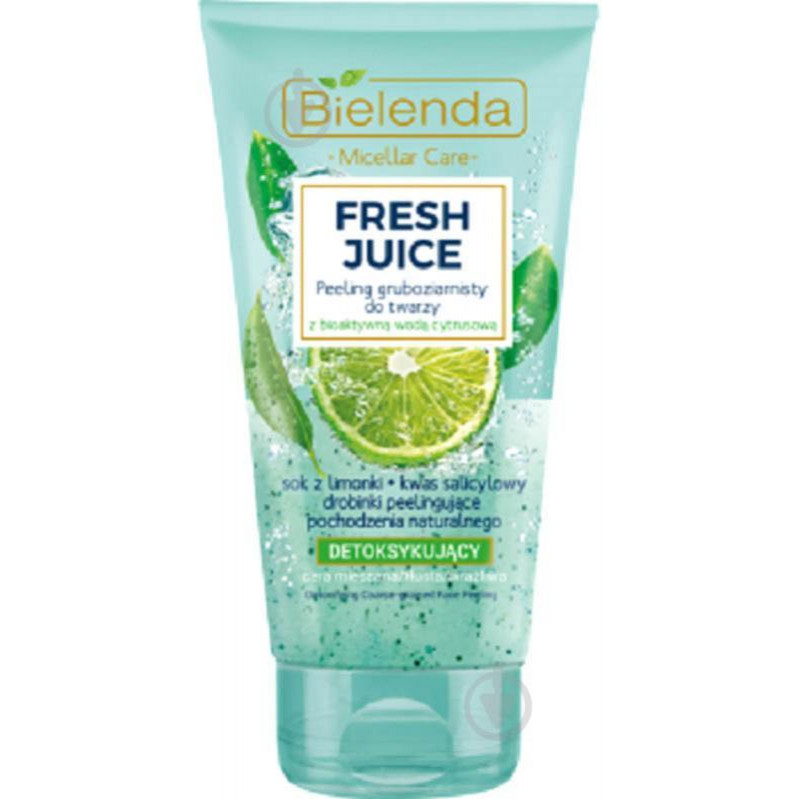 Bielenda Скраб для лица  Fresh juice интенсивный, детоксифицирующий, лайм, 150 г (5902169036683) - зображення 1