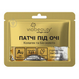   Via Beauty Маска под глаза  Collagen Crystal коллагеновая с кристаллами золота 10 г (VBE-7)