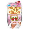 7th Heaven Маска-пленка для лица  Pink Cactus & Clay Peel Off Mask Розовый кактус и глина, 20 г (83800045150) - зображення 1