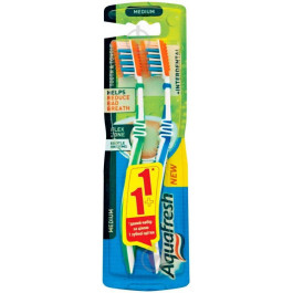   Aquafresh Зубная щетка  Lizarb X-SILKY 1+1 средней жесткости 2 шт. (371833T7V)