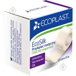   Ecoplast Пластырь  текстильный EcoSilk 2,5 см 5 м стерильные