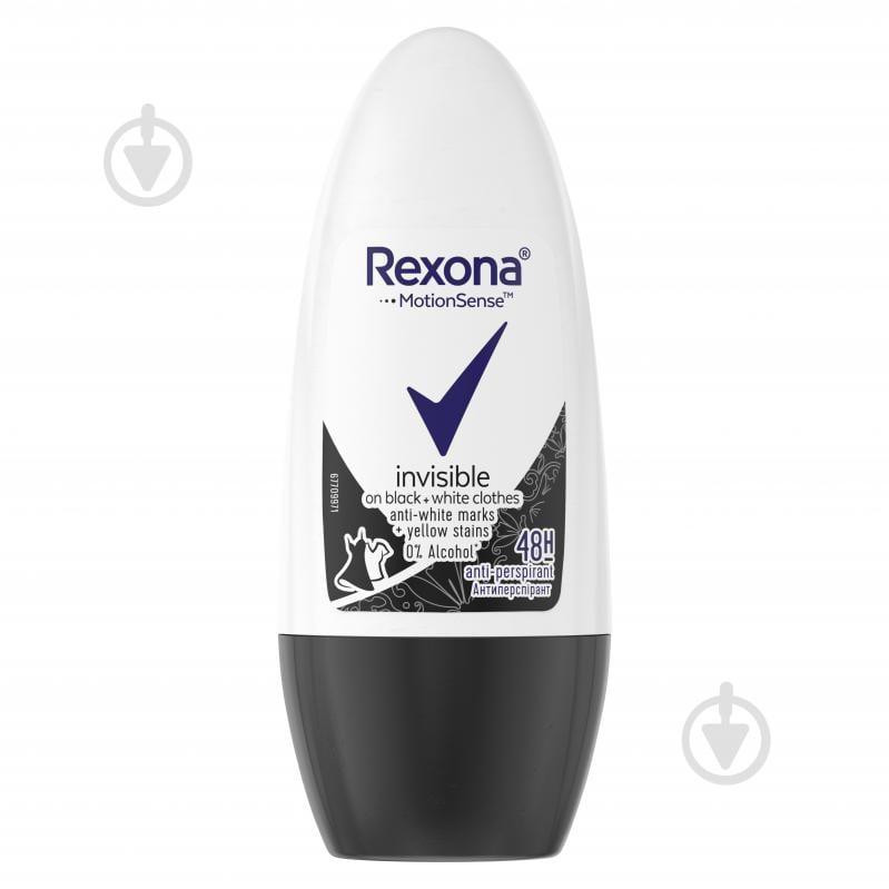 Rexona Антиперспірант для жінок  Невидима на чорному та білому 50 мл (8357002) - зображення 1