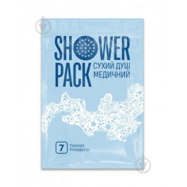   SHOWER PACK Душ сухий  "Медичний" 7 пінних рукавиць