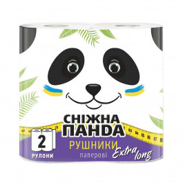   Сніжна Панда Бумажные полотенца ЭкстраЛонг 2 слоя 200 отрывов 2 рулона (4823019010800)