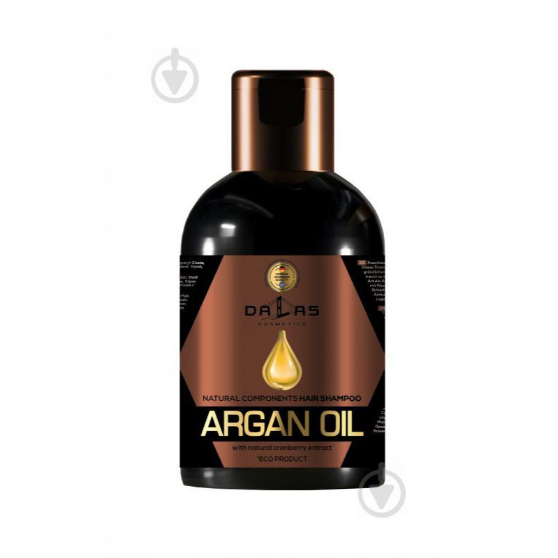 Dalas Шампунь  Argan Oil з натуральним екстрактом журавлини й аргановою олією 1000 г (4260637729217) - зображення 1