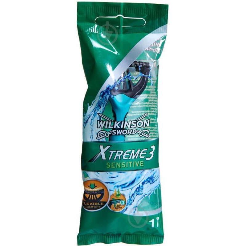 Wilkinson Sword Одноразовая бритва  Xtreme3 Xtreme 3 Sensitive 1 шт. - зображення 1