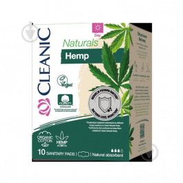   Cleanic Прокладки  Naturals Organic Cotton Hemp Day, 10 шт (5900095035268)