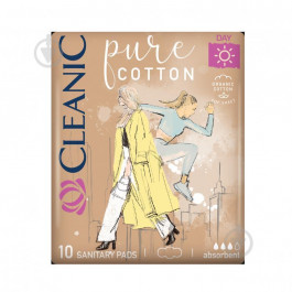   Cleanic Прокладки  Pure Cotton Day, 10 шт (5900095035510)