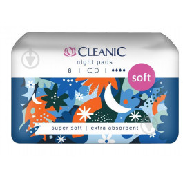   Cleanic Прокладки  Soft Night, 8 шт (5900095035596)