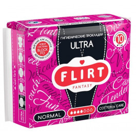   FANTASY FLIRT Прокладки гигиенические  ultra cotton&care light 10 шт. (3800213300013)