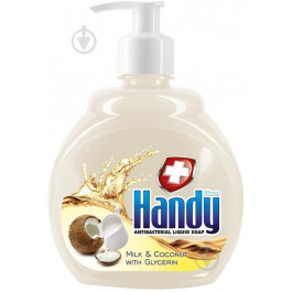   Handy Рідке мило  Milk&Coconut with Glycerin Антибактеріальне 500 мл (5900308771723)