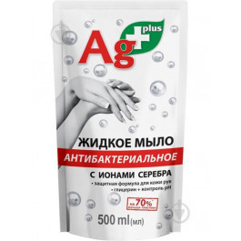   Ag+ Антибактеріальне рідке мило + дой-пак 500 мл (4823015933691)