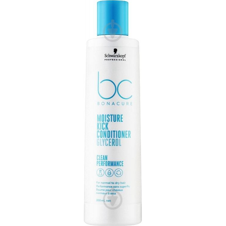 Schwarzkopf Кондиціонер  BC Bonacure Moisture Kick для зволоження волосся 200 мл (4045787723717) - зображення 1