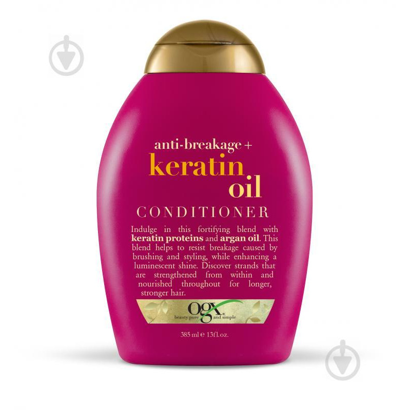 Ogx Кондиционер для волос  Keratin Oil против ломкости с кератиновым маслом 385 мл (0022796977526) - зображення 1