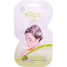   Ellips Маска для волос  Vitamin Hair Mask Volume Miracle Чудо объем, 20 г (8993417489945)