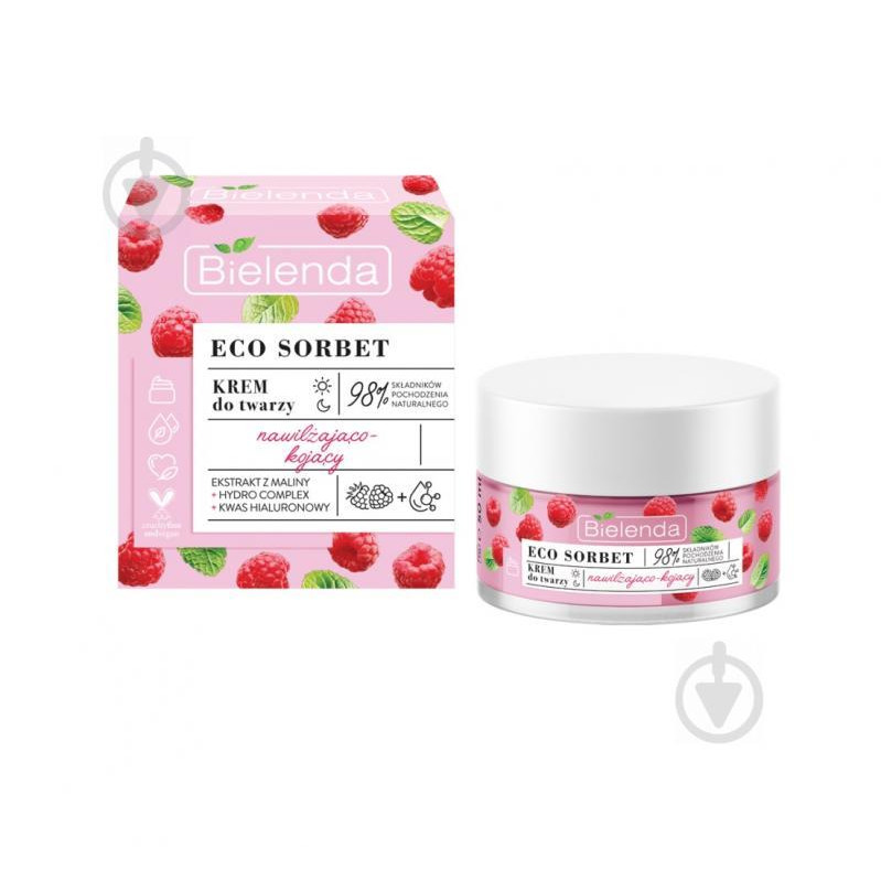 Bielenda Крем для лица  Sorbet Raspberry Увлажняющий Успокаивающий 50 мл (5902169042738) - зображення 1