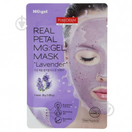   Purederm Маска гидрогелевая Лаванда  Real Petal MG gel Mask Lavender 30 г (8809541199028)