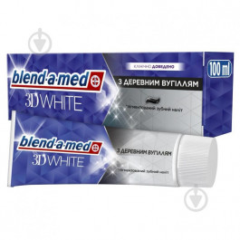   Blend-a-Med Зубна паста  3D White з деревним вугіллям 100 мл (8006540793046)