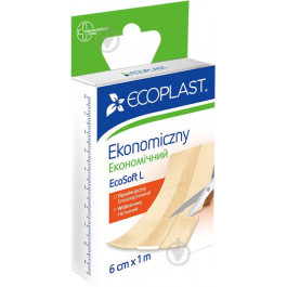   Ecoplast Лейкопластир  економічний EcoSoft L 6 см 1 м нестерильні