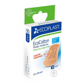   Ecoplast Набір пластирів  EcoCotton 72 x 38 мм нестерильні 10 шт.