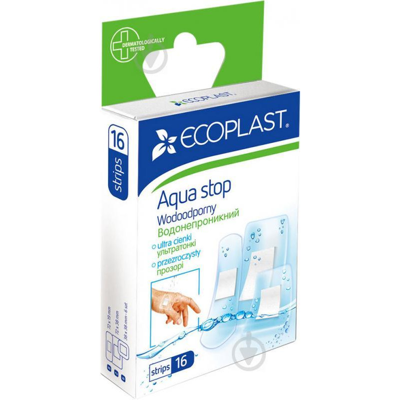 Ecoplast Лейкопластир  Aqua Stop нестерильні 16 шт. - зображення 1