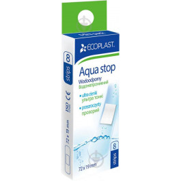   Ecoplast Лейкопластир  AquaStop 72х19 мм нестерильні 8 шт.