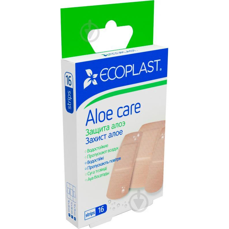 Ecoplast Набір пластирів ECOPLAST Захист алое нестерильні 16 шт. - зображення 1