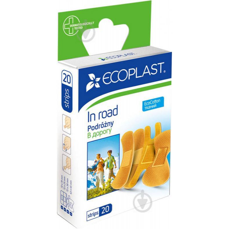 Ecoplast Лейкопластир  тканинні У дорогу нестерильні 20 шт. - зображення 1