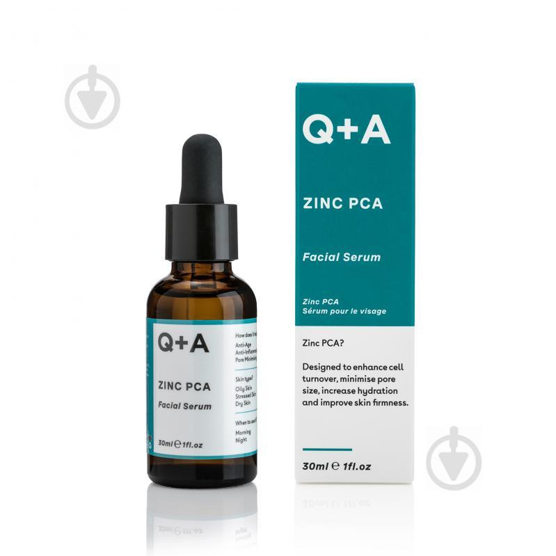 Q+A - Регенеруюча сироватка для обличчя з цинком PCA - Zinc PCA - Facial Serum - 30ml - зображення 1