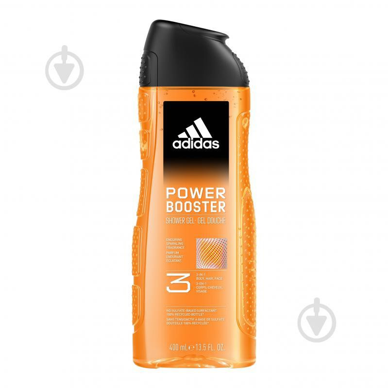 Adidas Шампунь-гель для душу  Power Booster 400 мл - зображення 1