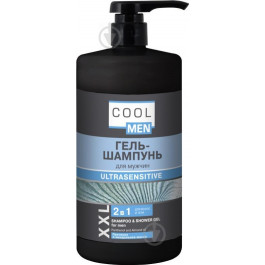   Cool Men Гель-шампунь  Ultrasensitive 1000 мл (4823015941658)