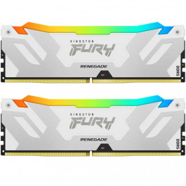   Kingston FURY 64 GB (2x32GB) DDR5 6000 MHz Renegade RGB White/Silver (KF560C32RWAK2-64)