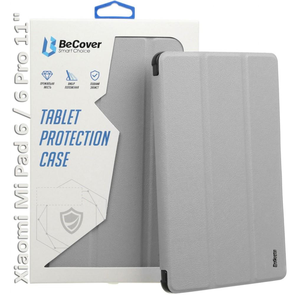 BeCover Чохол-книжка TPU Edge з кріпленням для стілусу для Xiaomi Mi Pad 6/6 Pro 11" Sliver (709560) - зображення 1