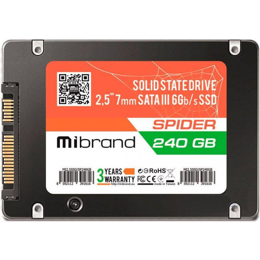 Mibrand Spider 240 GB (MI2.5SSD/SP240GB) - зображення 1