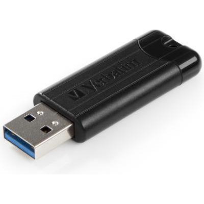 Verbatim 64 GB PinStripe USB 3.0 Black (49318) - зображення 1