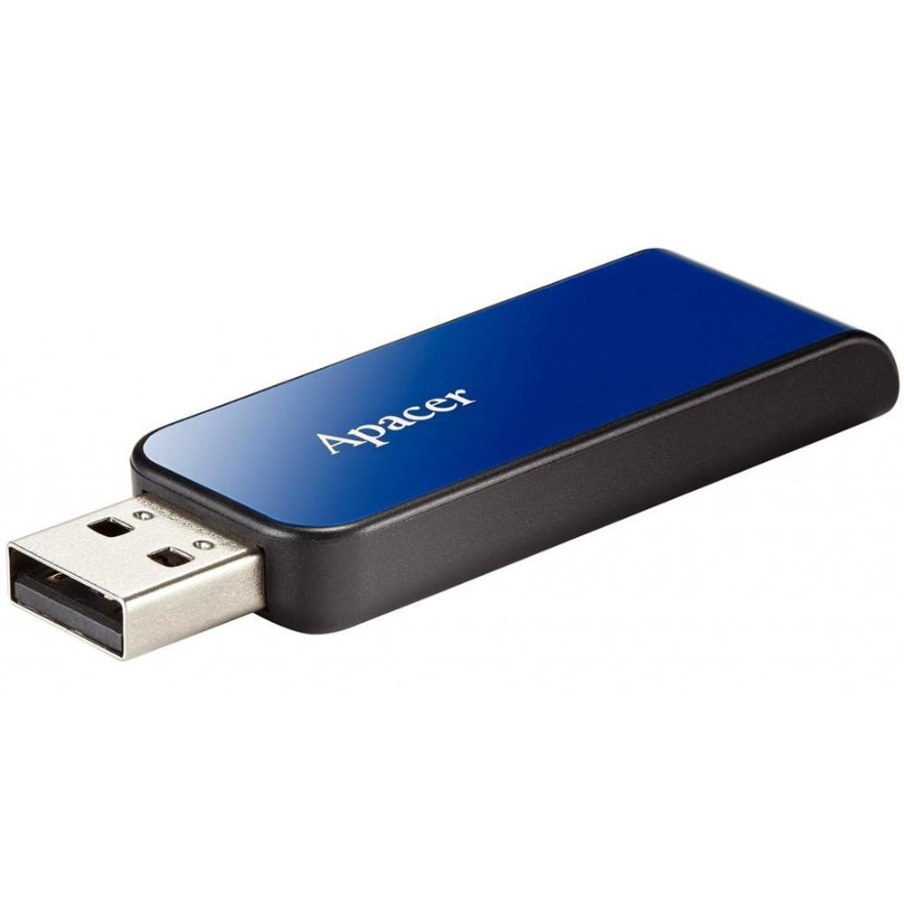 Apacer 32 GB AH334 Blue USB 2.0 (AP32GAH334U-1) - зображення 1