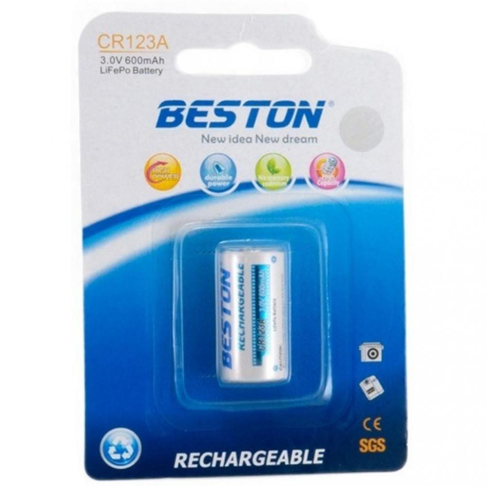 BESTON 16340 (CR-123A) bat(3B) Lithium 1шт (AAB1844) - зображення 1