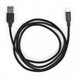   Vinga USB 2.0 AM to Micro 5P nylon 1m black (VCPDCMBN21BK)