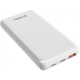   ColorWay 10000 mAh Slim USB QC3.0 + USB-C Power Delivery 18W White (CW-PB100LPG3WT-PD)