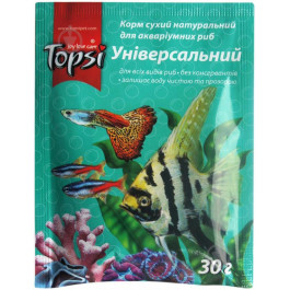   Topsi Универсальный корм для аквариумных рыб 30 г (4820122207653)