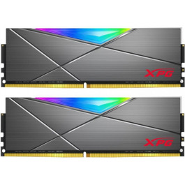 ADATA 16 GB (2x8GB) DDR4 4133 MHz XPG Spectrix D50 Extreme RGB Grey (AX4U41338G19J-DGM50X)