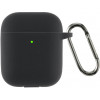 ArmorStandart Чохол  Ultrathin Silicone Case With Hook для Apple AirPods 2 Black (ARM59679) - зображення 1