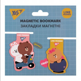   YES Закладки для книг  магнітні Line Friends, 2 шт (707825)