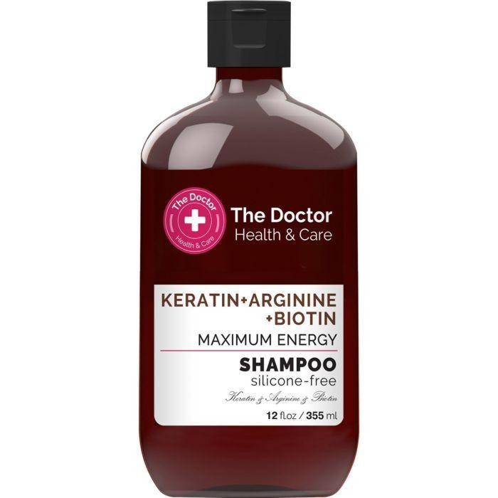 The Doctor Health & Care Шампунь  Health & Care Keratin + Arginine + Biotin Maximum Energy 355 мл (8588006041767) - зображення 1