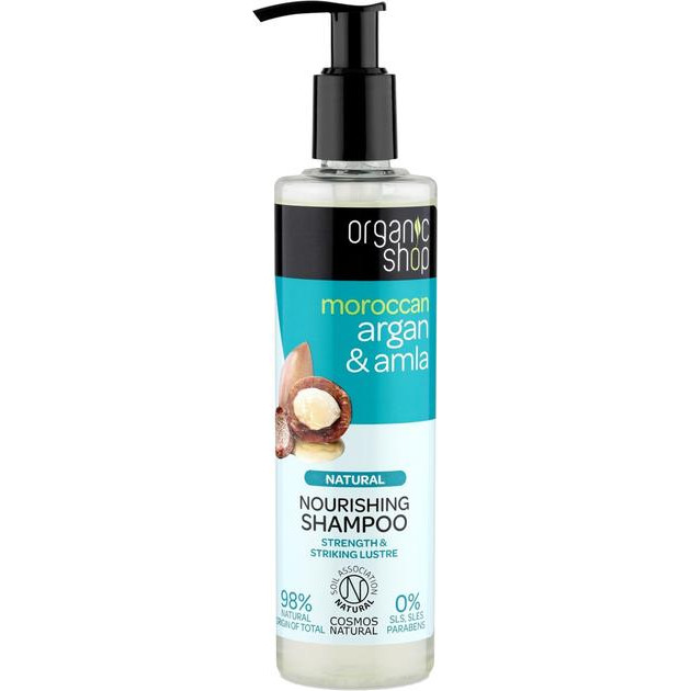 Organic Shop Шампунь  Moroccan Argan & Amla Nourising Shampoo Восстанавливающий,  280 мл (4743318118307) - зображення 1