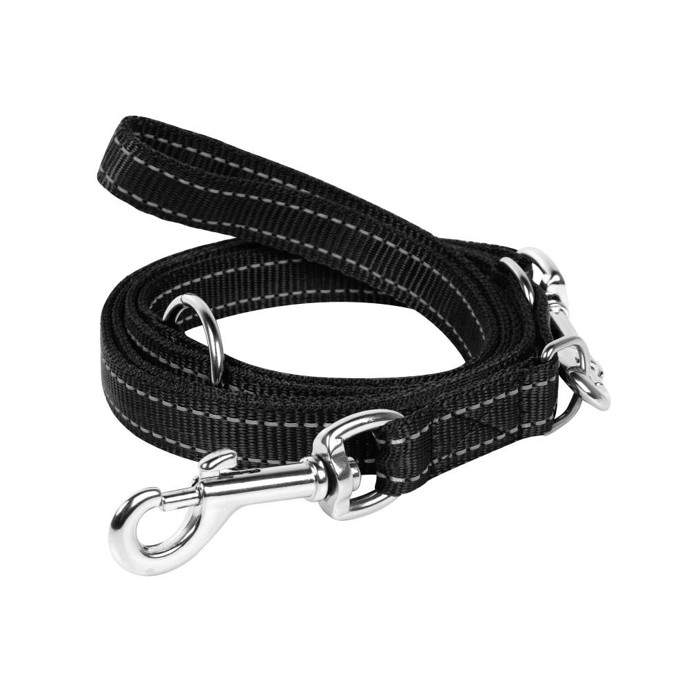 Collar Повідець нейлоновий  Dog Extreme, прогумована ручка, 14мм / 122см, Чорний (4820082494636) (43561) - зображення 1