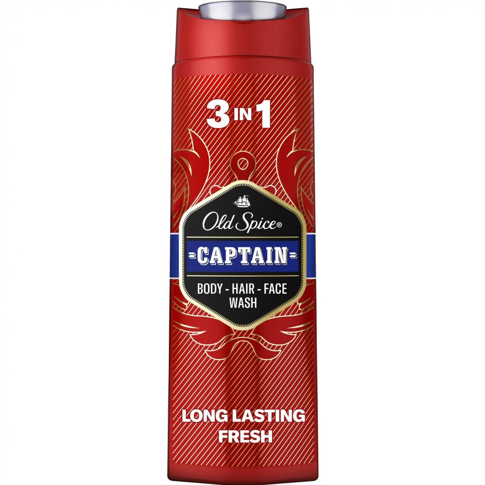 Old Spice Гель для душа и шампунь  2-в-1 Captain 400 мл (8001090965615) - зображення 1