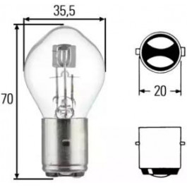   Hella Standard S2 12V BA20d 35/35W (8GD002084131)